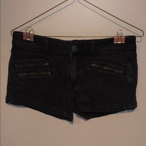 American Eagle Super Stretch Black Jean Shorts